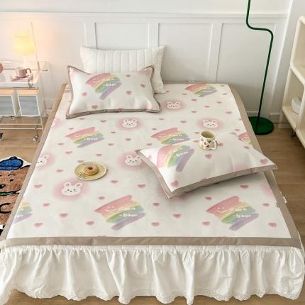 91家纺网 家纺一手货源 找家纺 （总）昔可 2023新款高端数码冰藤席床席款凉席