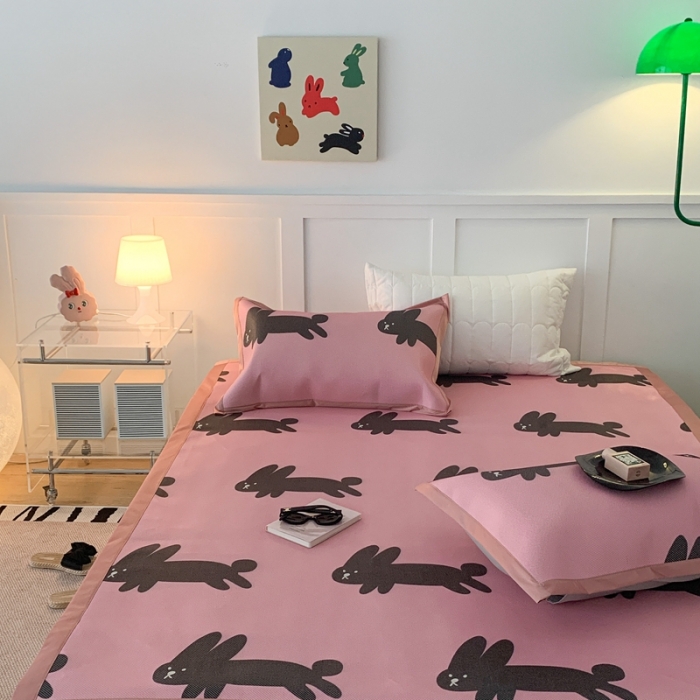 91家纺网 家纺一手货源 找家纺 （总）昔可 2023新款高端数码冰藤席床席款凉席