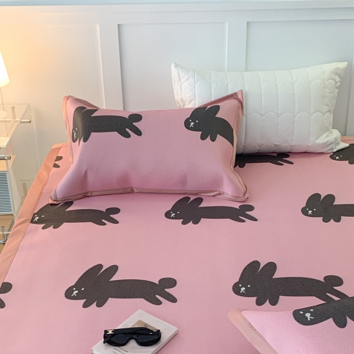 91家纺网 家纺一手货源 找家纺 （总）昔可 2023新款高端数码冰藤席床席款凉席