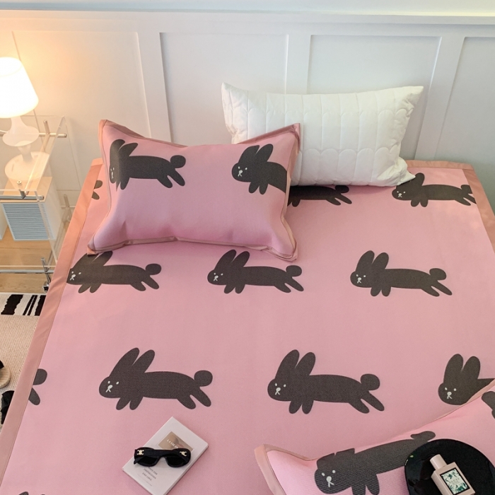 91家纺网 家纺一手货源 找家纺 （总）昔可 2023新款高端数码冰藤席床席款凉席