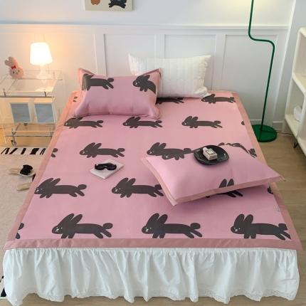 昔可 2023新款高端数码冰藤席床席款凉席 blackpink 兔