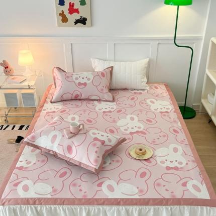 昔可 2023新款高端数码冰藤席床席款凉席 好多兔兔