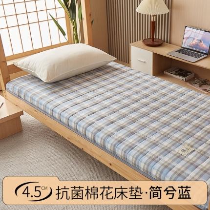 （总）富淘芯工坊 2024新款4.5cm棉花格子床垫学生床垫