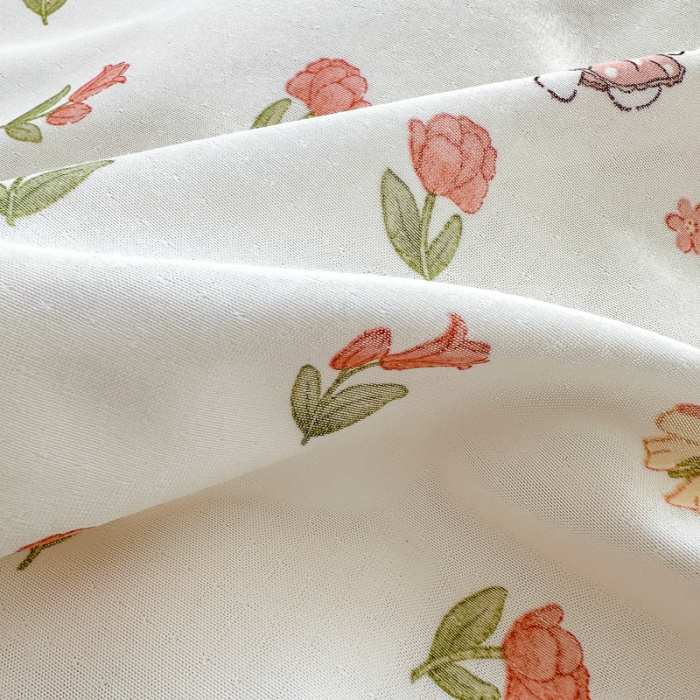 91家纺网 家纺一手货源 找家纺 仟网汇 2023新款有氧双层纱韩版四件套 韩版-森屿少女