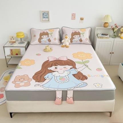 91家纺网 家纺一手货源 找家纺 （总）慕尚 2025新款满天星云感丝工艺席床席款+床笠款