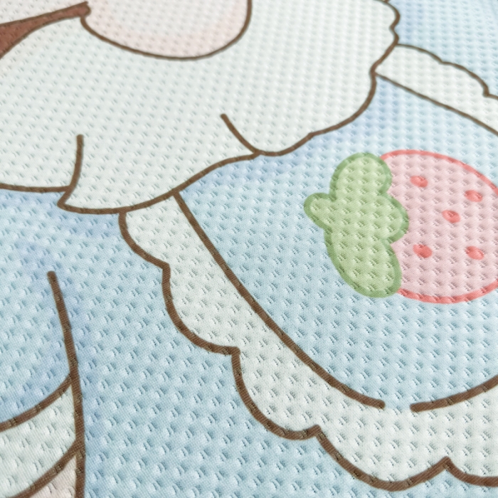 91家纺网 家纺一手货源 找家纺 慕尚 2025新款满天星云感丝工艺席 阳光少女（床笠款）