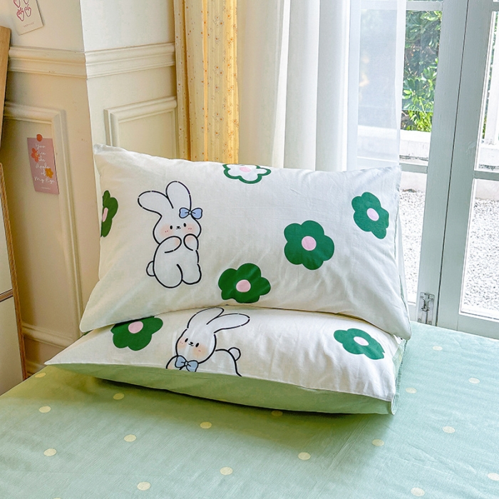 91家纺网 家纺一手货源 找家纺 （总）清雅福 2023新款春夏13372小清新系列第三批-单品枕套