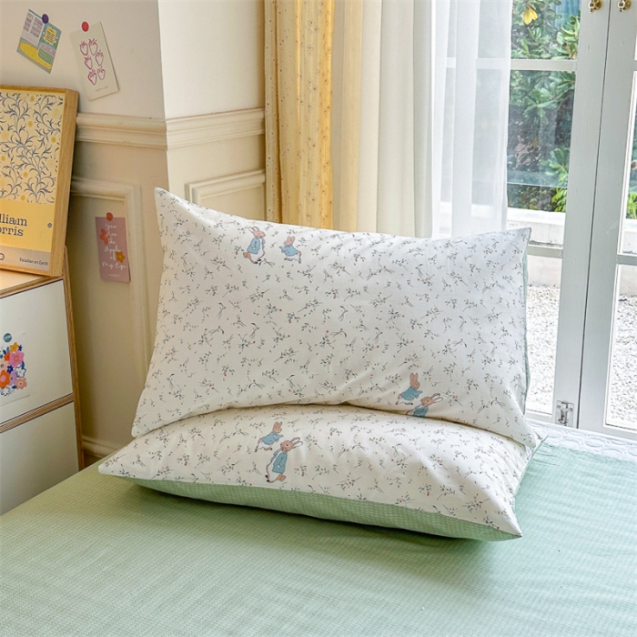 91家纺网 家纺一手货源 找家纺 （总）清雅福 2023新款春夏13372小清新系列第三批-单品枕套