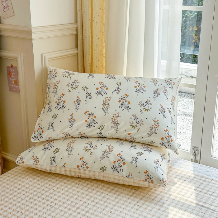 91家纺网 家纺一手货源 找家纺 清雅福 2023新款春夏13372小清新系列第三批-单品枕套 清香花蔓