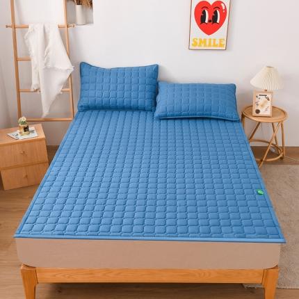 91家纺网 家纺一手货源 找家纺 恋绒家纺 A类原棉抗菌床垫加厚软垫床宿舍褥子单人双人学生垫四季可用 远山蓝
