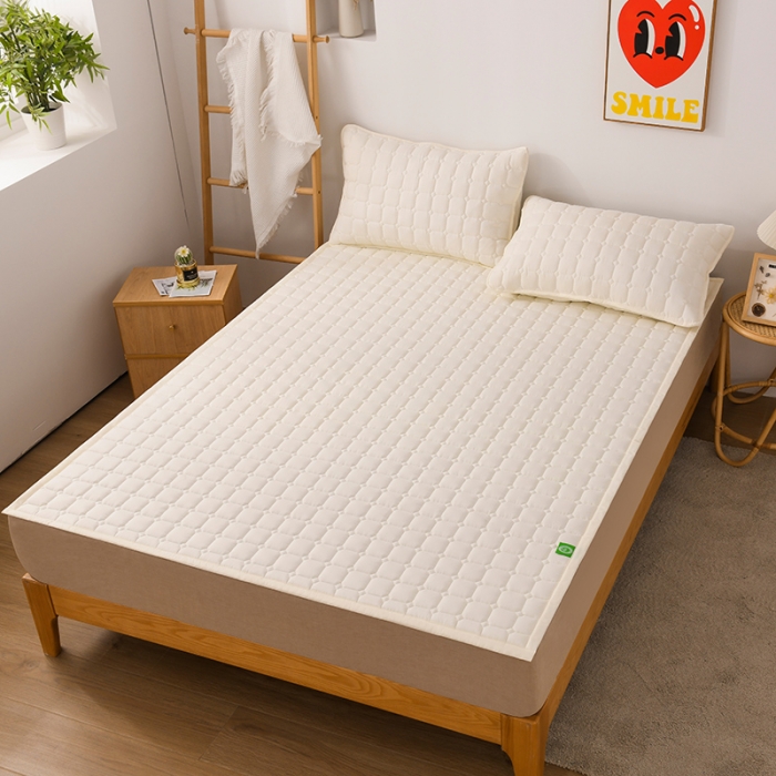 91家纺网 家纺一手货源 找家纺 恋绒家纺 A类原棉抗菌床垫加厚软垫床宿舍褥子单人双人学生垫四季可用 奶油色