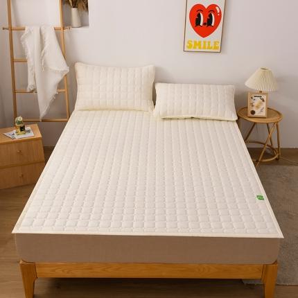 恋绒家纺 A类原棉抗菌床垫加厚软垫床宿舍褥子单人双人学生垫四季可用 奶油色