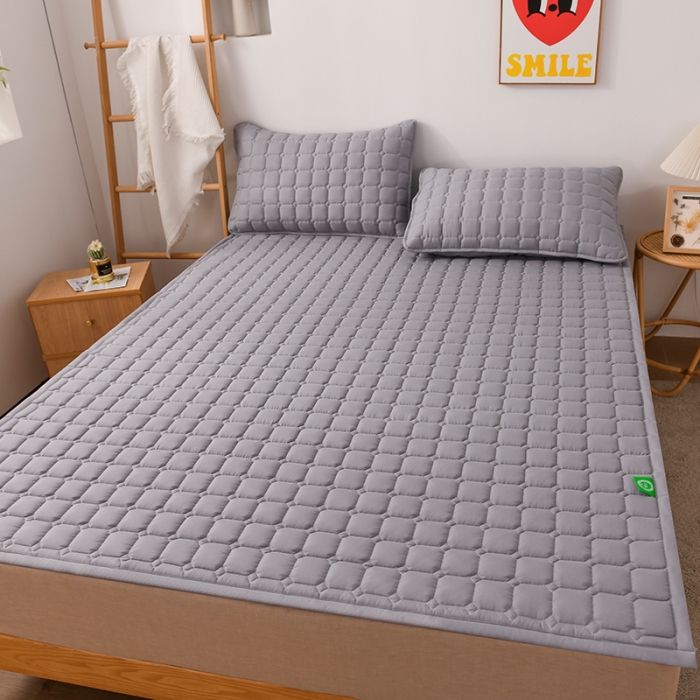 91家纺网 家纺一手货源 找家纺 恋绒家纺 A类原棉抗菌床垫加厚软垫床宿舍褥子单人双人学生垫四季可用 青灰色