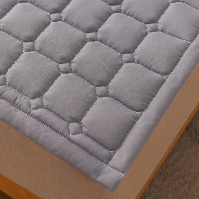 91家纺网 家纺一手货源 找家纺 恋绒家纺 A类原棉抗菌床垫加厚软垫床宿舍褥子单人双人学生垫四季可用 青灰色