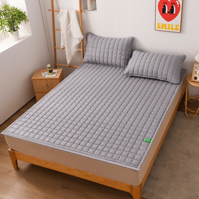 91家纺网 家纺一手货源 找家纺 恋绒家纺 A类原棉抗菌床垫加厚软垫床宿舍褥子单人双人学生垫四季可用 青灰色