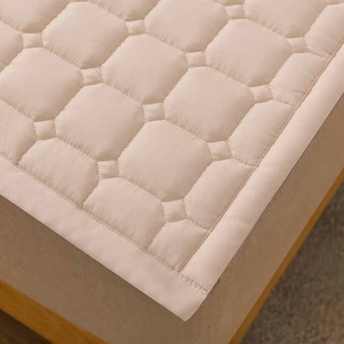 91家纺网 家纺一手货源 找家纺 恋绒家纺 A类原棉抗菌床垫加厚软垫床宿舍褥子单人双人学生垫四季可用 浅驼色