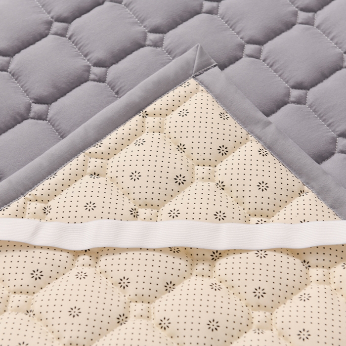 91家纺网 家纺一手货源 找家纺 恋绒家纺 A类原棉抗菌床垫加厚软垫床宿舍褥子单人双人学生垫四季可用 青灰色