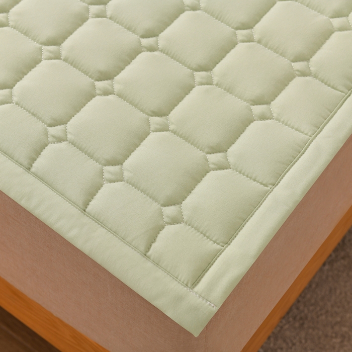 91家纺网 家纺一手货源 找家纺 恋绒家纺 A类原棉抗菌床垫加厚软垫床宿舍褥子单人双人学生垫四季可用 烟豆青