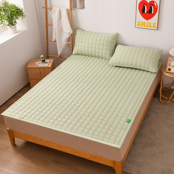 91家纺网 家纺一手货源 找家纺 恋绒家纺 A类原棉抗菌床垫加厚软垫床宿舍褥子单人双人学生垫四季可用 烟豆青