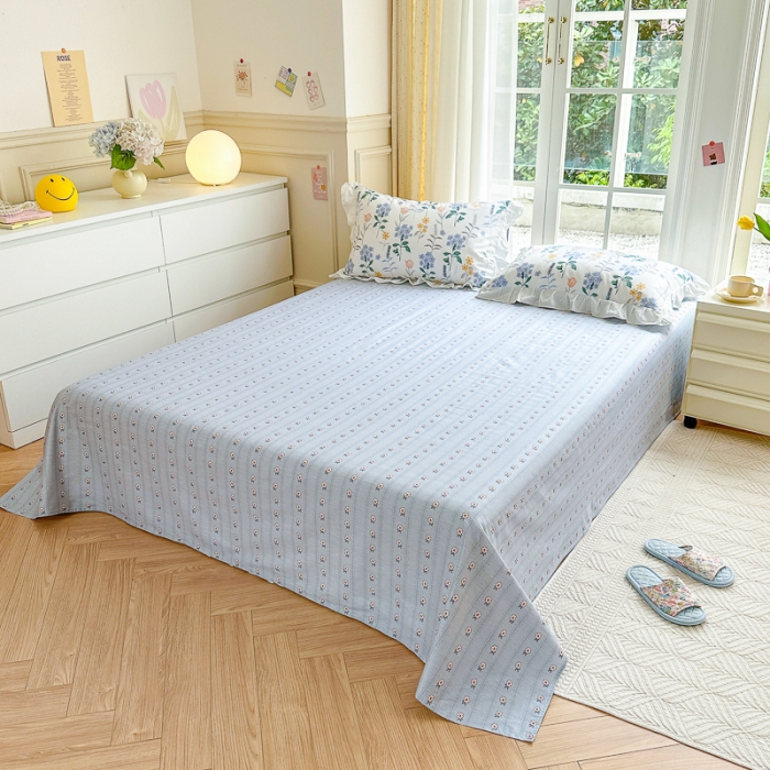 91家纺网 家纺一手货源 找家纺 清雅福 2024新款全棉13372韩版花边款系列四件套 爱丽丝