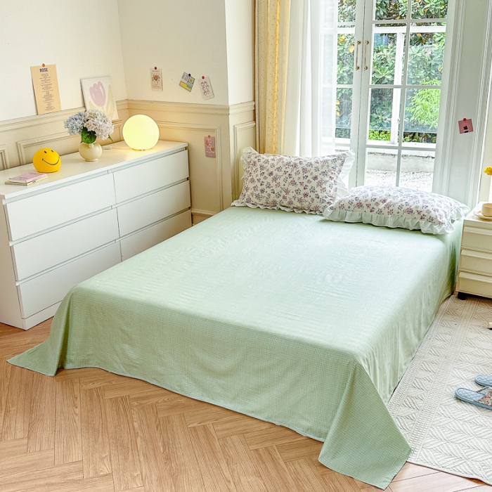 91家纺网 家纺一手货源 找家纺 清雅福 2024新款全棉13372韩版花边款系列四件套 花仙子