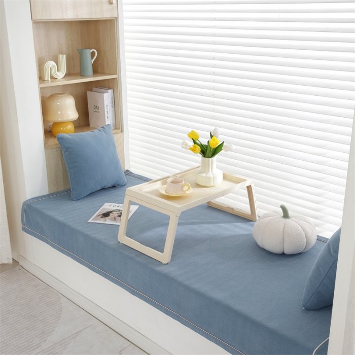 91家纺网 家纺一手货源 找家纺 2023新款雪尼尔人字纹飘窗垫窗台垫定做四季通用网红榻榻米阳台垫子定制