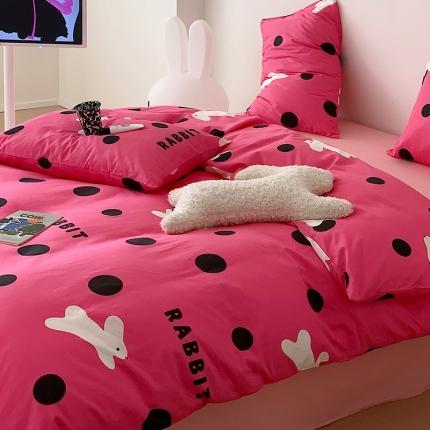 （总）桃子 2023新款少女甜酷风兔子纯棉印花系列四件套（持续上新中）