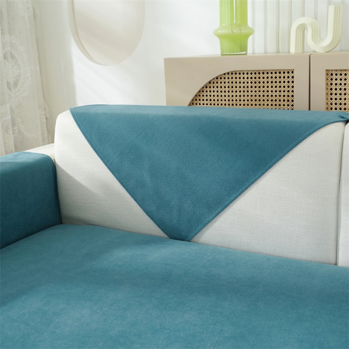 91家纺网 家纺一手货源 找家纺 共鸣 2023新款 钻石绒沙发垫 钻石绒绿色