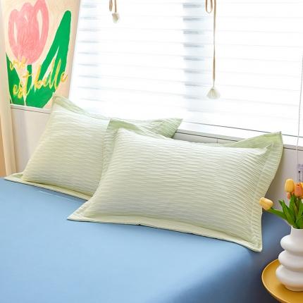 91家纺网 家纺一手货源 找家纺 （总）丰淘 2023新款泡泡纱宽边枕套