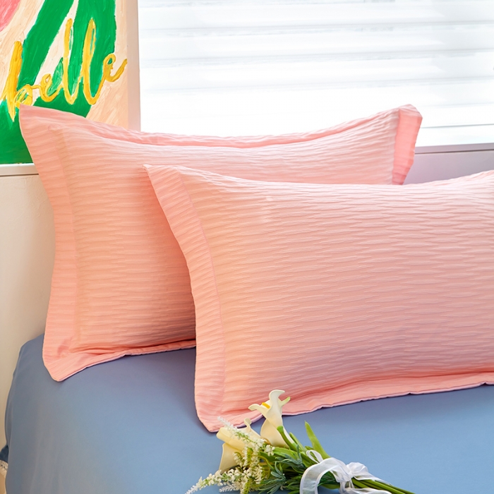 91家纺网 家纺一手货源 找家纺 （总）丰淘 2023新款泡泡纱宽边枕套