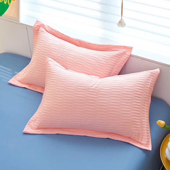 91家纺网 家纺一手货源 找家纺 （总）丰淘 2023新款泡泡纱宽边枕套