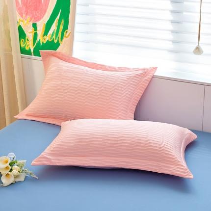 （总）丰淘 2023新款泡泡纱宽边枕套