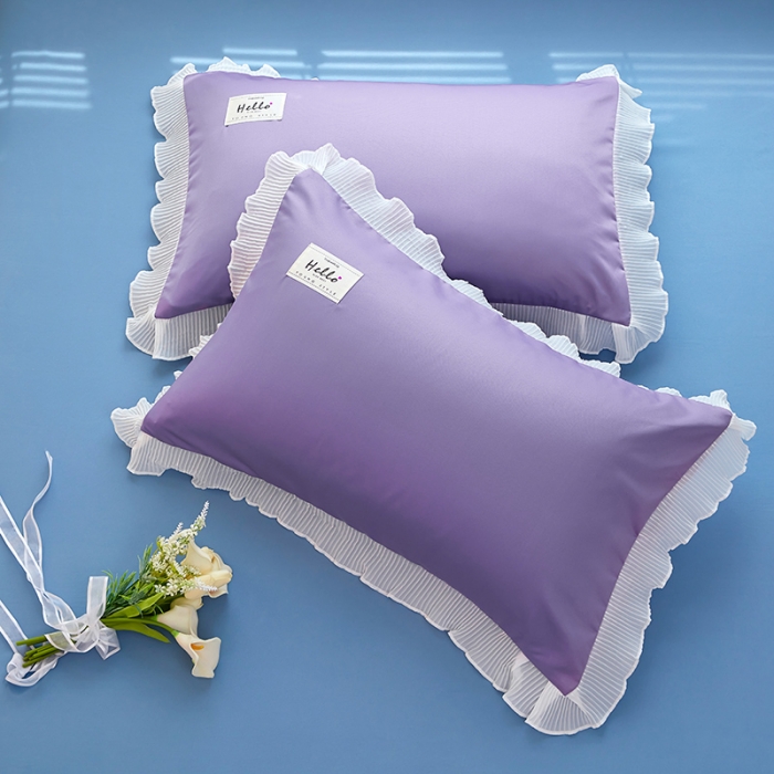 91家纺网 家纺一手货源 找家纺 （总）丰淘 2023新款雪纺花边-水洗真丝枕套