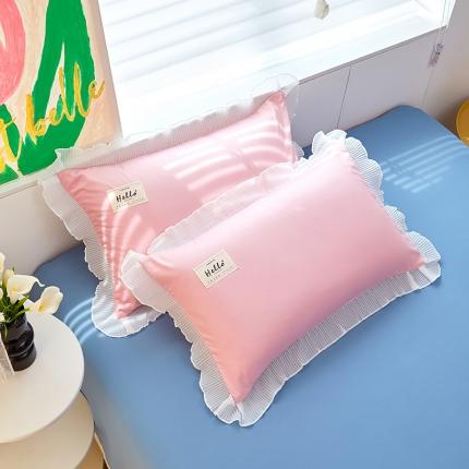 91家纺网 家纺一手货源 找家纺 （总）丰淘 2023新款雪纺花边-水洗真丝枕套