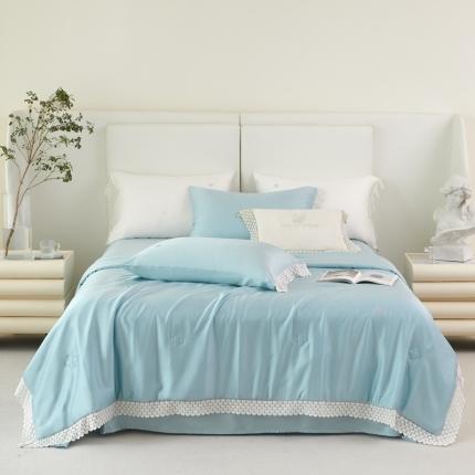 91家纺网 家纺一手货源 找家纺 （总）榻尚家居 2023新款60支法式蕾丝天丝夏被四件套