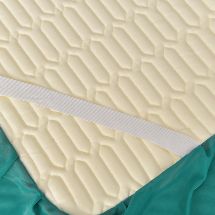 91家纺网 家纺一手货源 找家纺 民新 2024新款0.5加厚乳胶A类凉感丝乳胶床裙凉席 墨绿