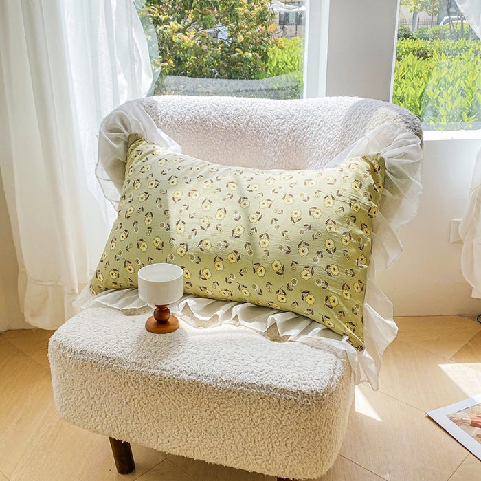 91家纺网 家纺一手货源 找家纺 唐人居 2025新款印花水洗棉麻夏被四件套 彼岸花-黄