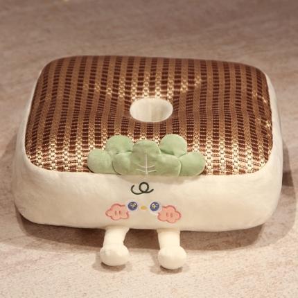 91家纺网 家纺一手货源 找家纺 （总）仟亿莱 2023新款大白菜系列冰藤坐垫