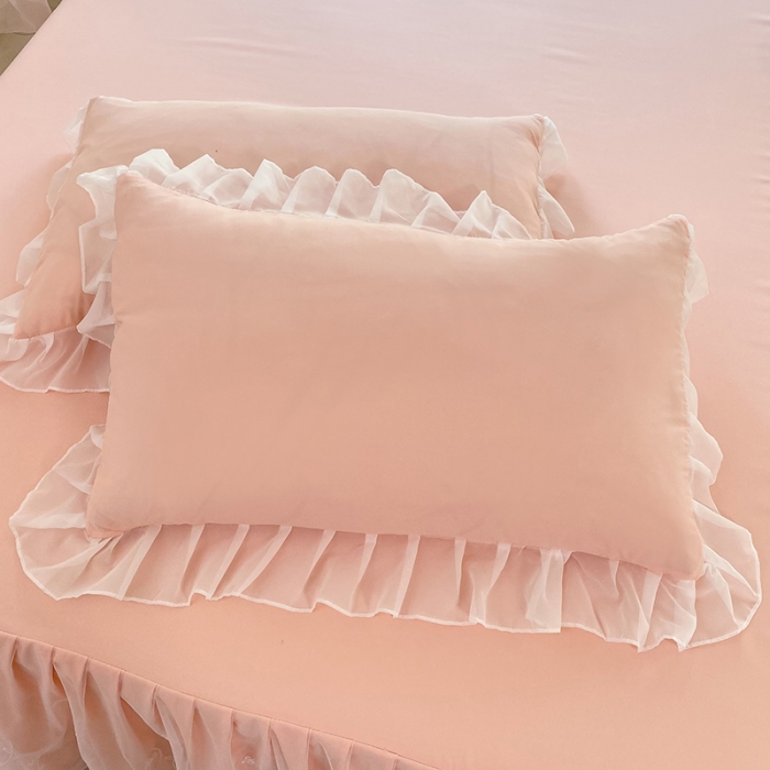 91家纺网 家纺一手货源 找家纺 （总）唐人居 2025新款水洗棉麻花边款花香系列四件套