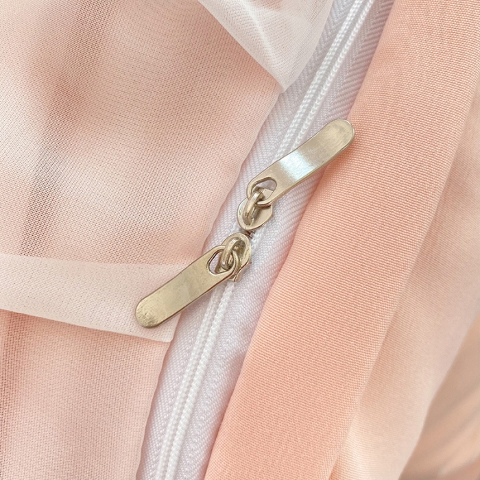 91家纺网 家纺一手货源 找家纺 唐人居 2025新款水洗棉麻花边款花香系列四件套 花香-淡粉