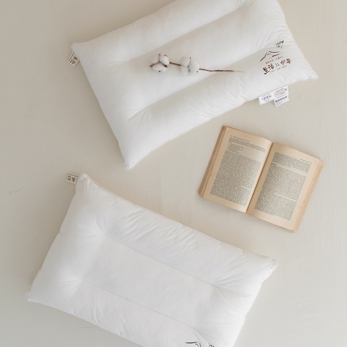 91家纺网 家纺一手货源 找家纺 拾光枕芯 2023新款全棉A类60s日式本色原棉超柔枕 低枕