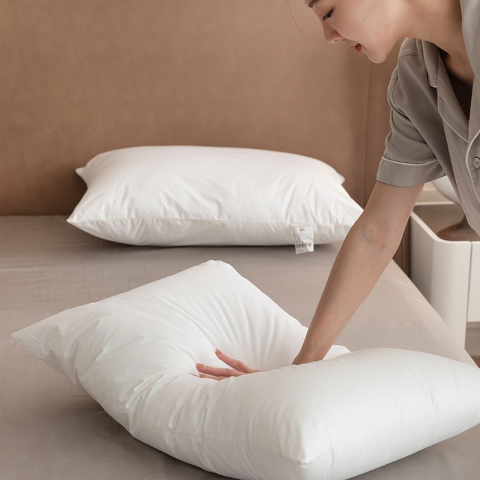 91家纺网 家纺一手货源 找家纺 （总）拾光枕芯 2023新款60支全棉纯色卷枕（含包装）