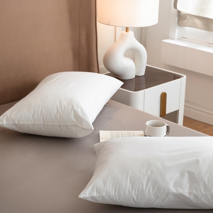 91家纺网 家纺一手货源 找家纺 （总）拾光枕芯 2023新款60支全棉纯色卷枕（含包装）