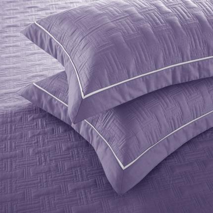 91家纺网 家纺一手货源 找家纺 优乐2023新款唐顿夹棉枕头套 唐顿-浪漫紫