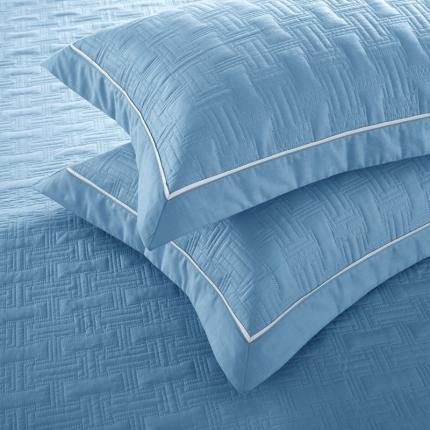 优乐2023新款唐顿夹棉枕头套 唐顿-冰川蓝