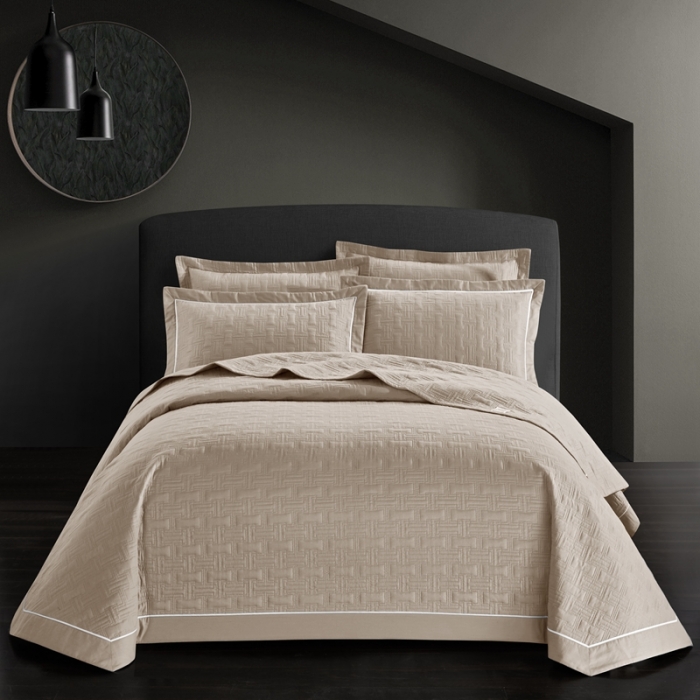 91家纺网 家纺一手货源 找家纺 优乐2023新款唐顿夹棉枕头套 唐顿-都市驼