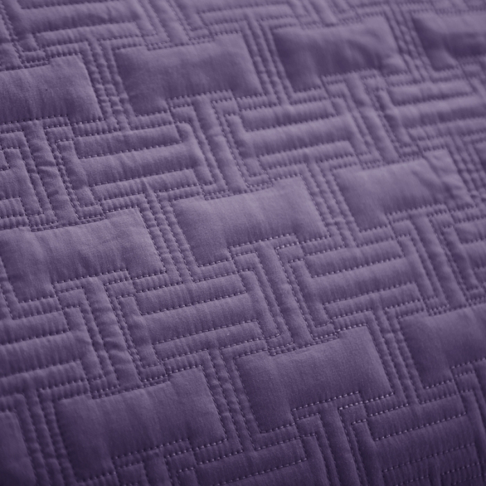 91家纺网 家纺一手货源 找家纺 优乐2023新款唐顿夹棉枕头套 唐顿-浪漫紫