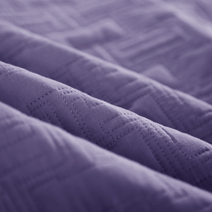 91家纺网 家纺一手货源 找家纺 优乐2023新款唐顿夹棉枕头套 唐顿-浪漫紫