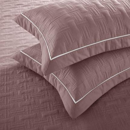 优乐2023新款唐顿夹棉枕头套 唐顿-魅力豆沙