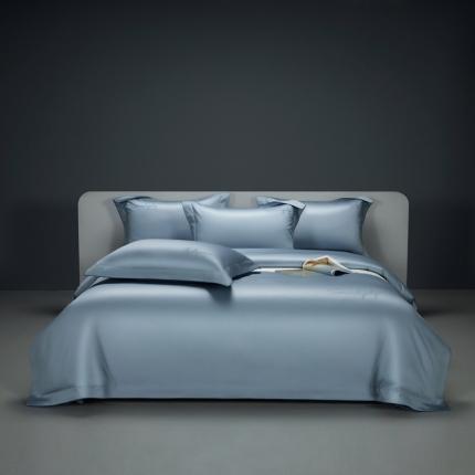 91家纺网 家纺一手货源 找家纺 缔缦 2023新款定织新布种S120系列四件套 古典蓝